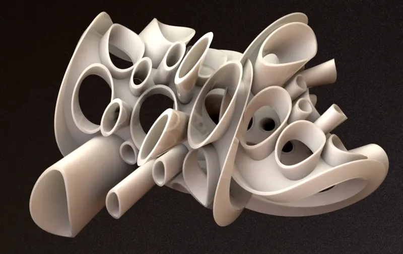 The fish, and deformable modelling; from Igal Kaptsan's archive of sculpture projects with Frank Stella