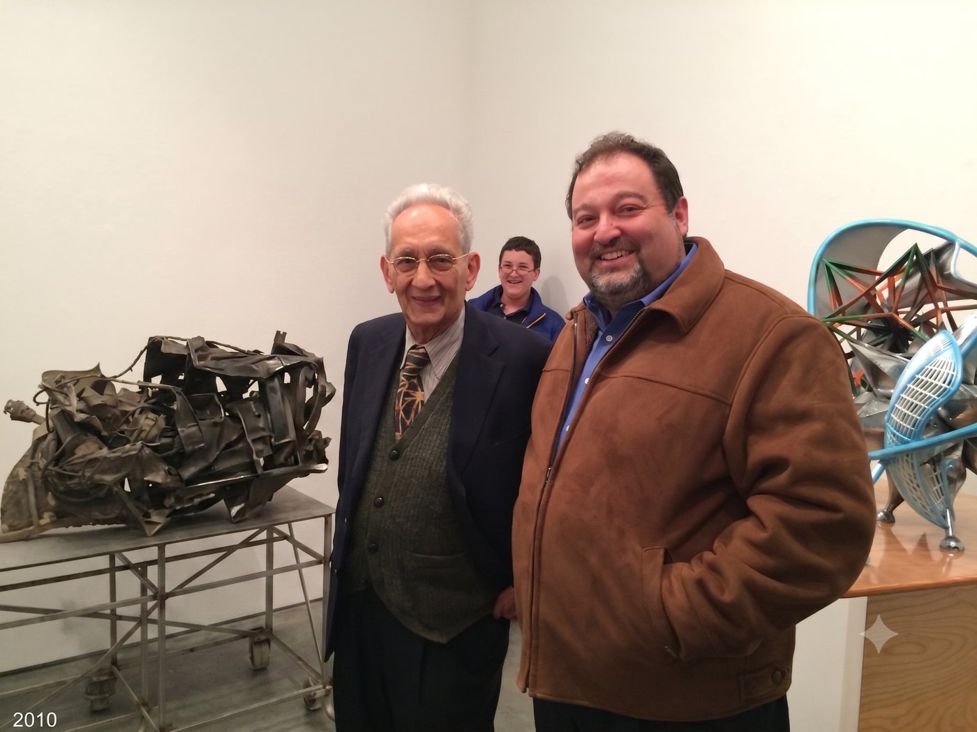 Igal Kaptsan with Frank Stella, 2010
