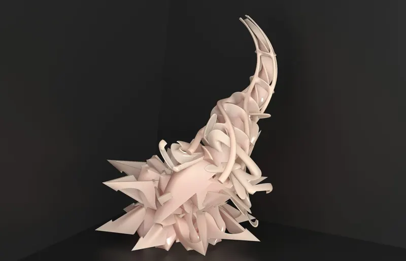 Shells and stars; from Igal Kaptsan's archive of sculpture projects with Frank Stella